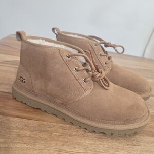 UGG Boots Mens 11 Neumel Chukka Brown Lace Up Round Toe Casual Fully Lined